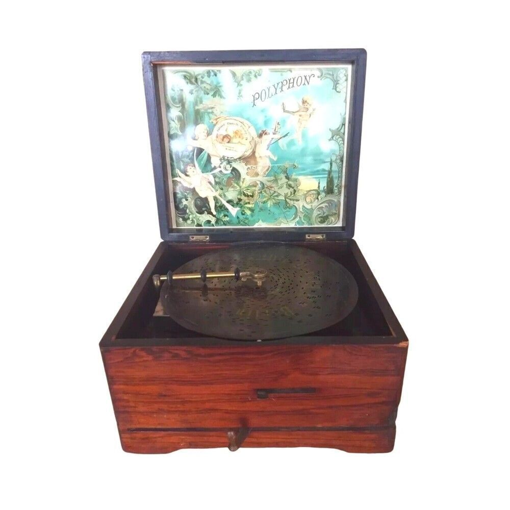 Exquisite 19th Century Antique Polyphon Music Box - Leipzig Waltz Edition